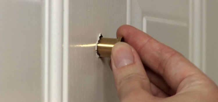 peephole door repair in Strawberry